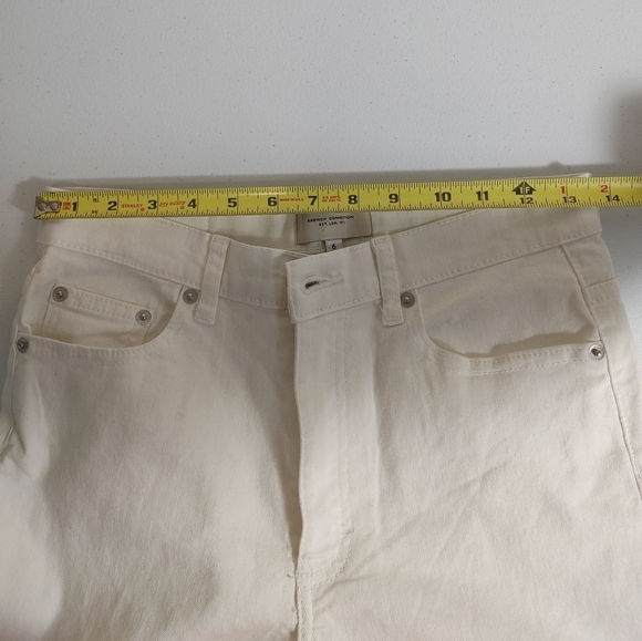 French Connection Size 6 White Ankle Jeans - Picture 6 of 7